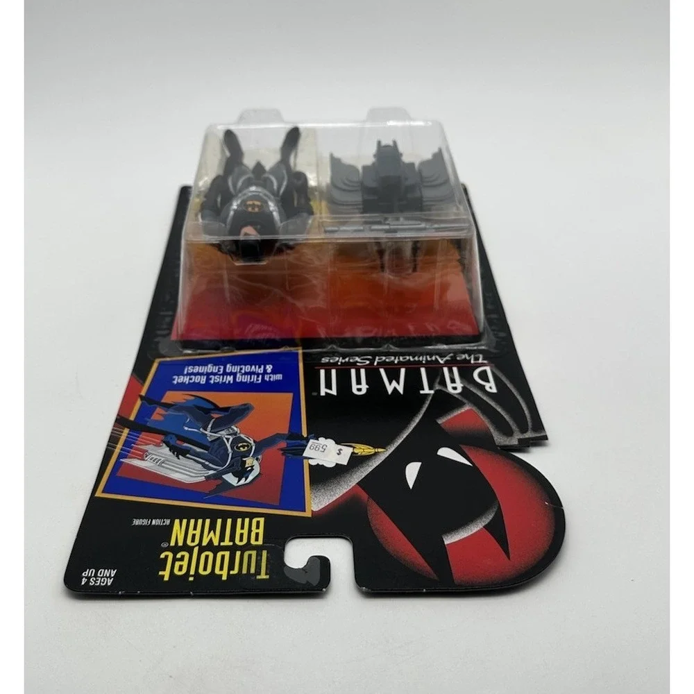 1992 KENNER BATMAN ANIMATED SERIES TURBOJET BATMAN GRAY MISSILE VARIANT NEW